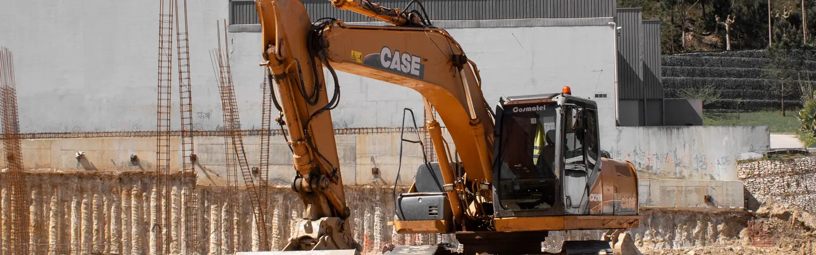 Excavator on a job site in Seattle